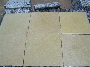 Tandur Yellow Limestone Slabs & Tiles, India Yellow Limestone