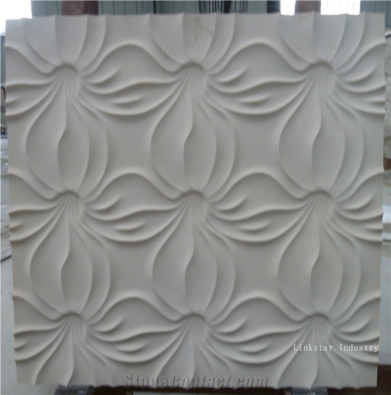 Natural Limestone 3d Interior Feature Walls Tiles Beige