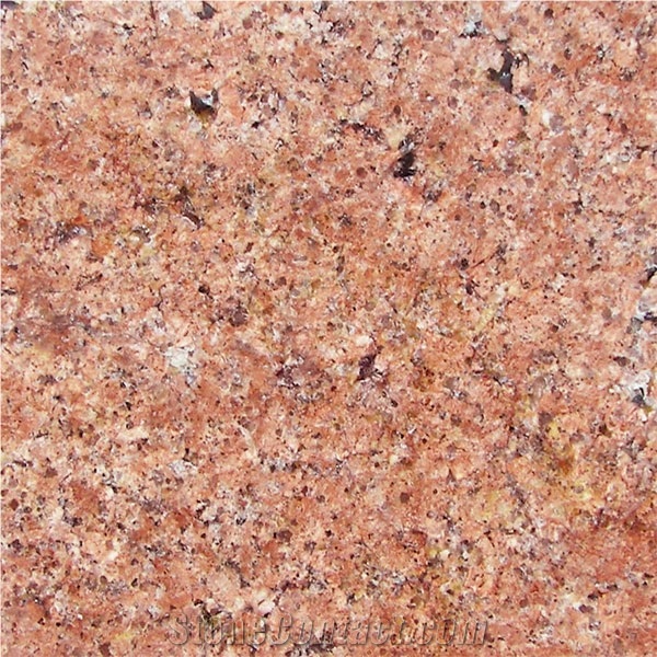 Antique Pink Flower Granite Slab