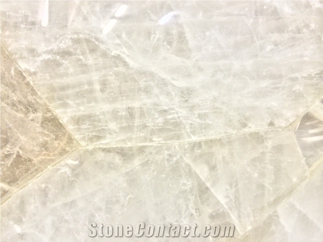 Crystal Quartz Gemstone Slab & Tiles
