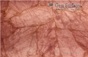 Rose Quartz Gemstone Slab & Tiles