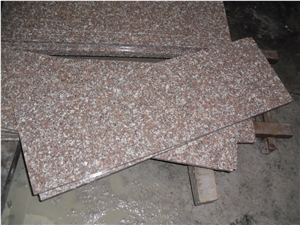 Cheaper G687 Pink Granite Polished Stairs,Steps