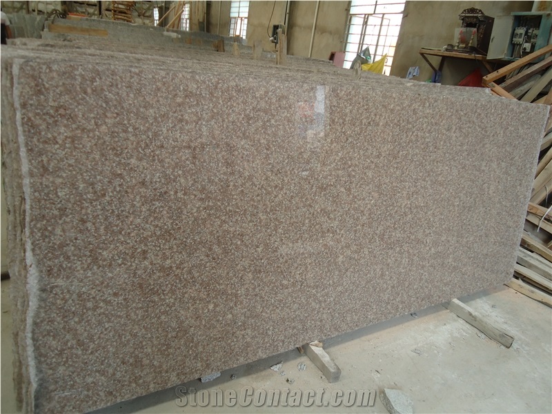 Cheapest Granite G687 Pink Granite Polished Slab, China Pink Granite
