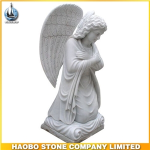 Marble Angel Statue Sculpture, White Marble Sculptures