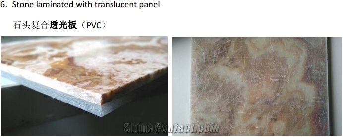 White Onyx Semi-Translucent Panel