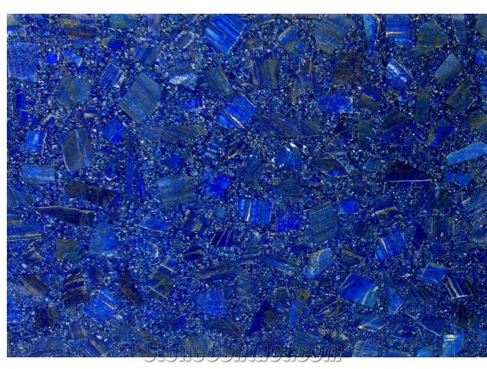 Lapis Lazuli Mosaic Terrazzo and Slice Slab