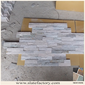 Slate Cultured Stone, Slate Wall Tile, Ledge Stone Wall Panel, P014 Beige Cultured Stone
