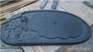 Granite Tea Tray, Black/ Blue Granite Hanscraft Tea Tray