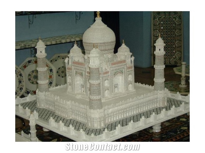 Alabaster Taj Mahal Replica
