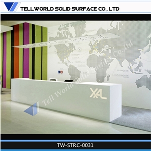 Solid Surface Marble Reception Desk
