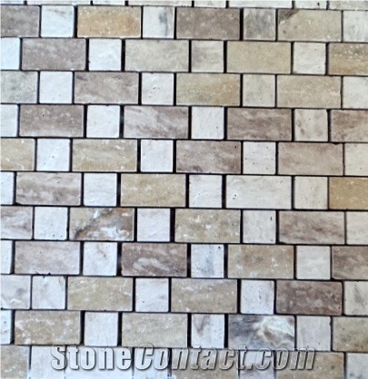 Dominican White Coral Stone Mosaics Tiles, Coral Stone Mosaic Wall Tiles