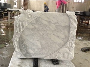Bianco Carrara Marble Monument & Tombstone