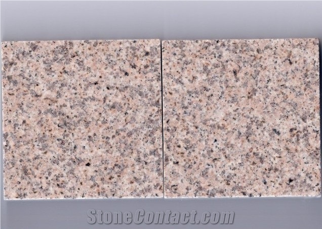 Flamed G681 Pink Granite Tile, China Pink Granite