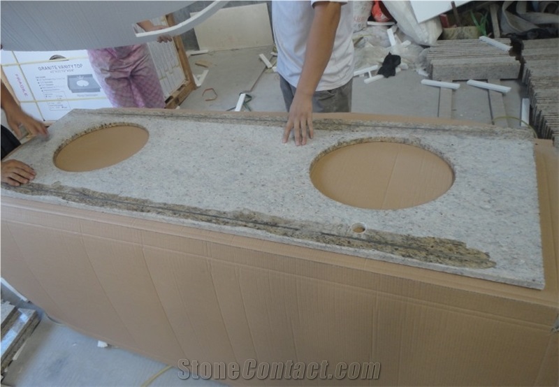 New Venetian Gold Granite Kitchen Countertop, New Venetian Gold Kitchen Top, Golden Granite Kitchen Island Tops, Good Quality Kitchen Top