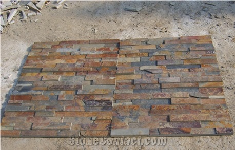 China Rust Slate Culture Stone,Wall Covering S1120
