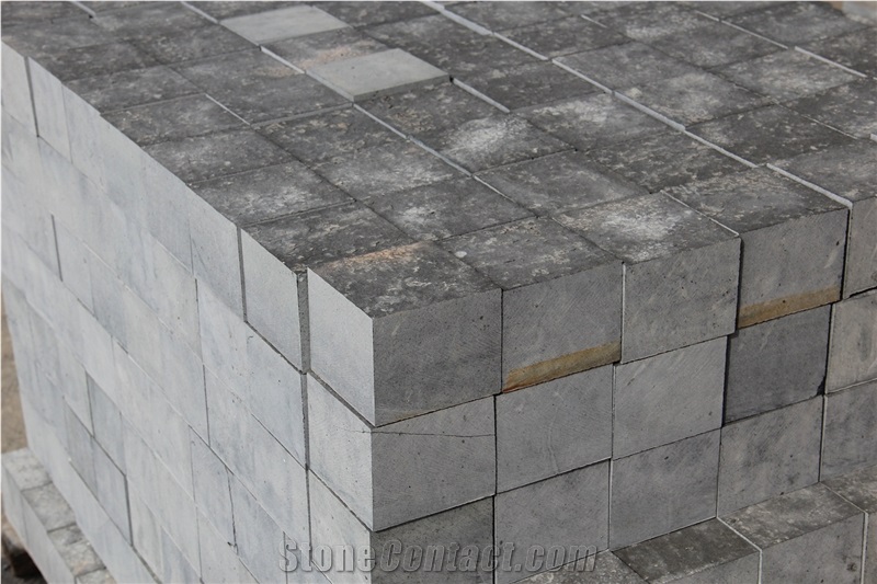 Mongolia Black Basalt Cube Stone