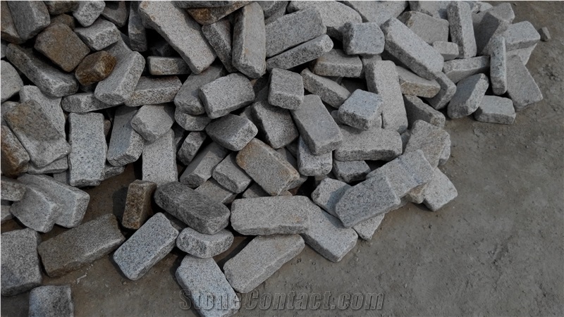 Tumbled Granite Brick, G350 Granite Cube Stone & Pavers