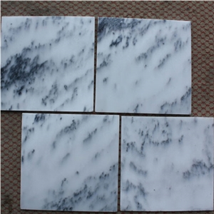 East Ink White Marble Slabs & Tiles, China White Marble
