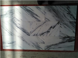 East Ink White Marble Tiles,Sichuan White Marble