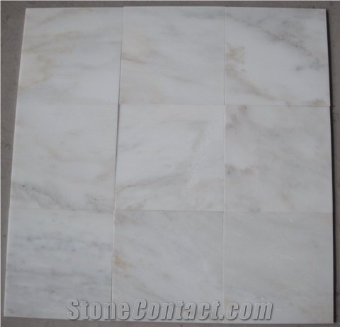 Kangba Jade White Marble Tiles & Slab, China White Marble