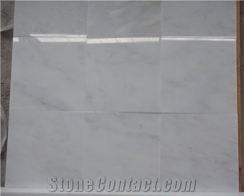 Kangba Jade White Marble Tiles & Slab, China White Marble