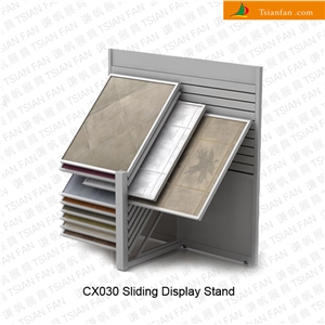 Cx030 Sliding Marble Granite Stone Display Rack for Exhibition