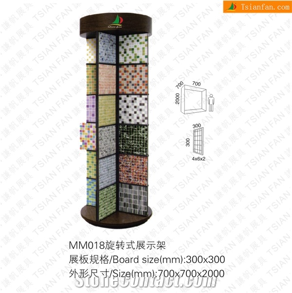 Tsianfan Mm120 Pop up Custom Tile Shop Sample Board Display Shelving Racks