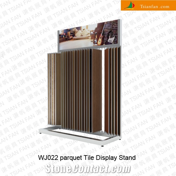 Wf018 Custom Wing Style Laminate Flooring Showroom Display Rack