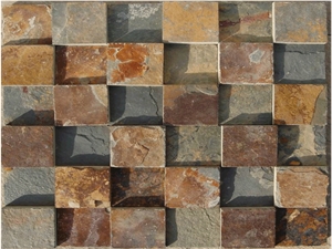 China Classic Rust Slate Tumbled Mosaic