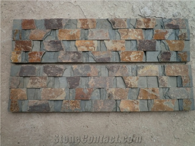 China Classic Rust Slate Tumbled Mosaic