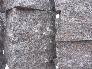 G354 Red Granite Cube Stone,Cobble Pavers