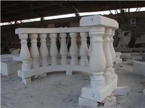 Han White Marble Balustrade & Hand Railings,China White Marble Balusters Home Balcony Decor