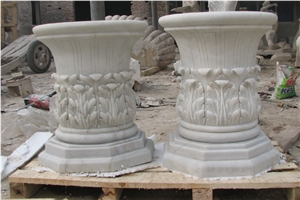 Han White Marble Column Capital,Column Tops