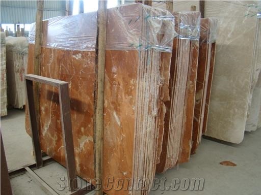 Polished China Coral Red Marble Slabs,Flooring Tiles