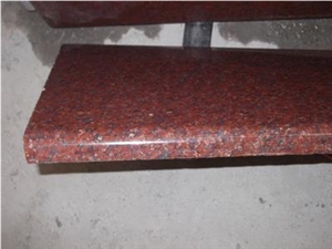 Polished Imperial Red Granite Stairs & Steps