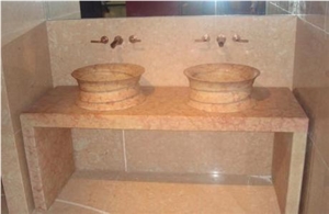 Sunny Beige Marble Square Sinks,Basins