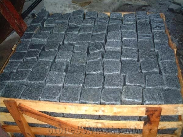 Zhangpu Black Basalt Cube Stone,Cobble Exterior Pavers
