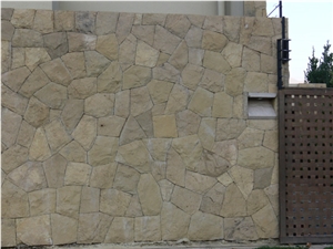 Piedra Laja Amarilla Revestimiento, Piedra Laja Amarilla Sandstone Building & Walling