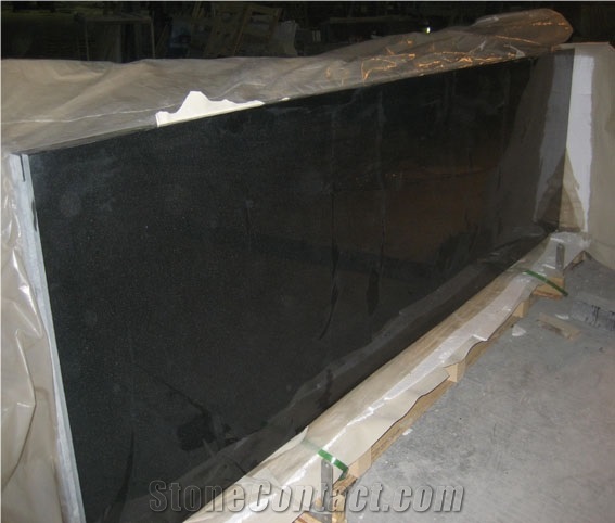 Absolute Black Granite Countertop, Pre Cut Granite Countertop, Standard Sizes, Shanxi Black Granite Countertops
