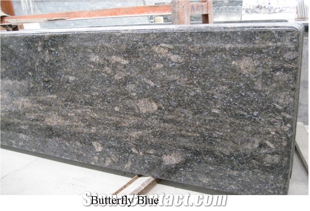 Butterfly Blue Granite Countertop, China Granite Countertop, Pre-Fabricated Kitchen Countertop