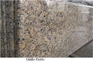 Giallo Fiorito Granite Countertop, Pre-Fabricated Granite Countertop