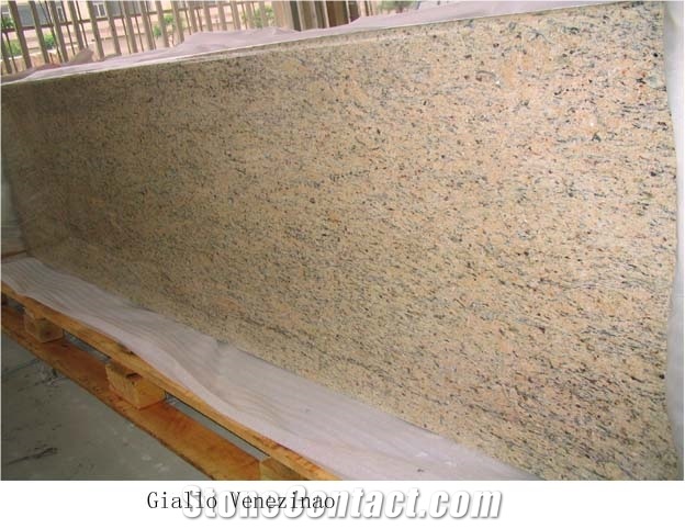 Giallo Veneziano Granite Countertop, Brazil Granite Kitchen Countertop