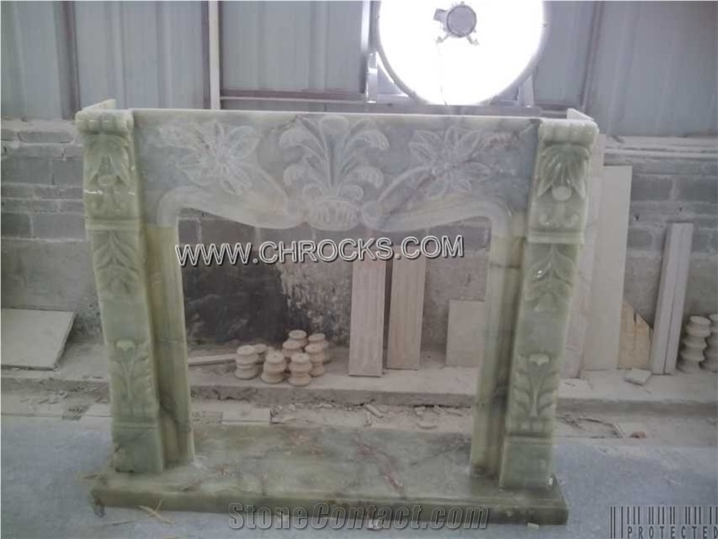 Green Onyx Fireplace Mantel From China Stonecontact Com