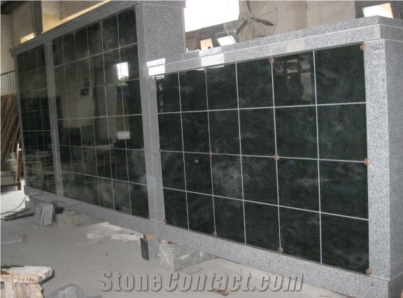 China Manufacturer Supply the India Red Granite Columbarium Wall Niche
