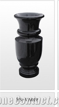 Shanxi Black Granite Vase
