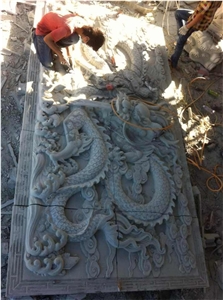 Chinese Traditional Granite Relief