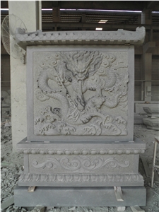 Fancy Chinese Dragon Natural Granite Relief Craving