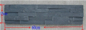 Hebei Black Slate Stacked Stone