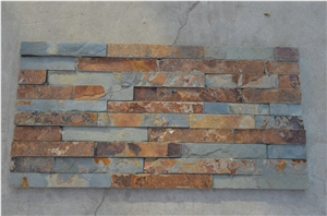 Multicolor Rustic Stacked Stone, Rusty Slate Stacked Stone, S1120 Rusty Slate Stacked Stone