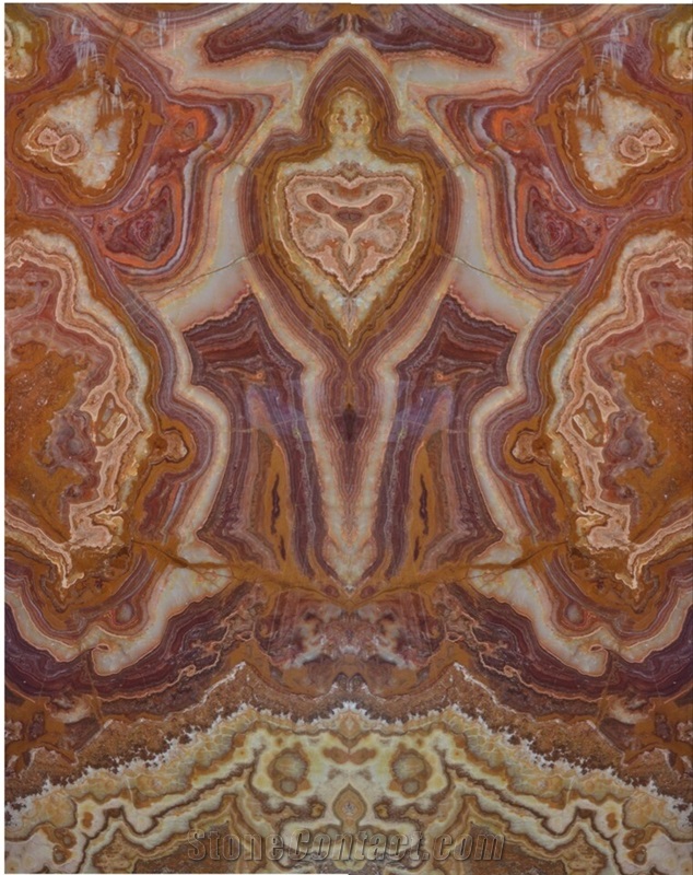 Red Multicolor, Turkish Red Onyx Slabs, Tiles